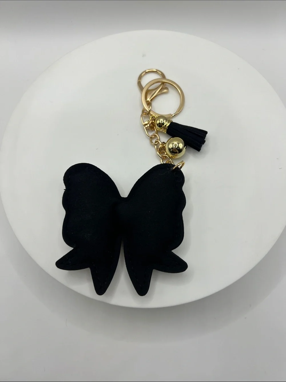 744. Crystal Bow Keychain or Bag Charm